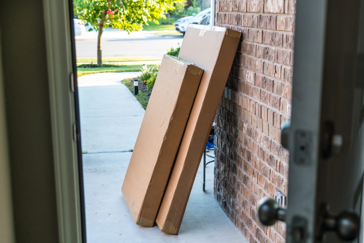 large packages at front door