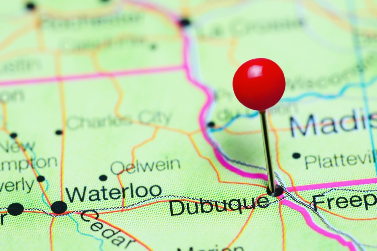 map of dubuque