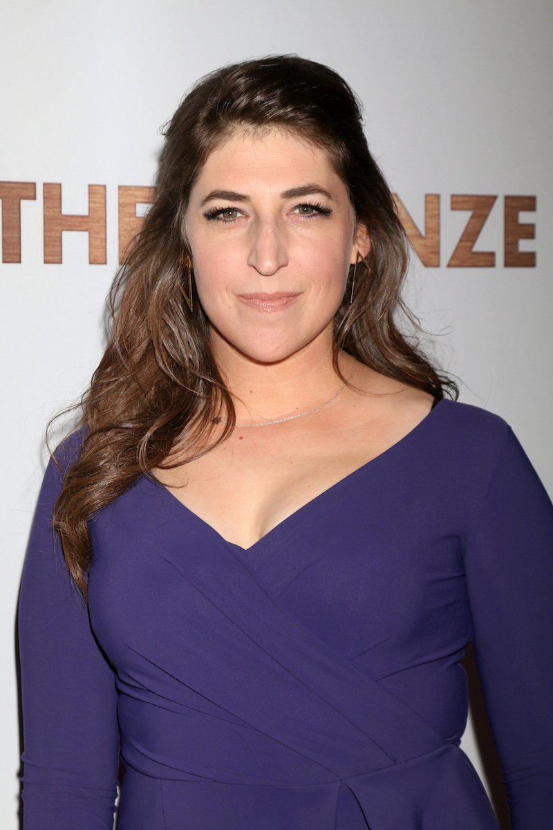 Mayim Bialik at the premiere of 