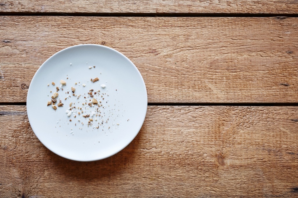 breadcrumbs on empty plate things in your house attracting pests