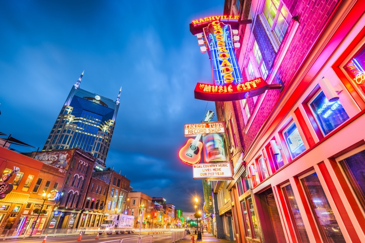 Honky-tonks on Lower Broadway