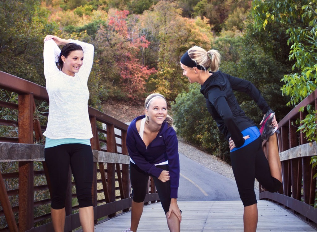 Women running