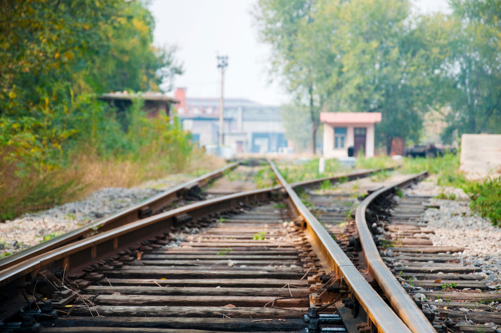 Railroad Tracks Kiss