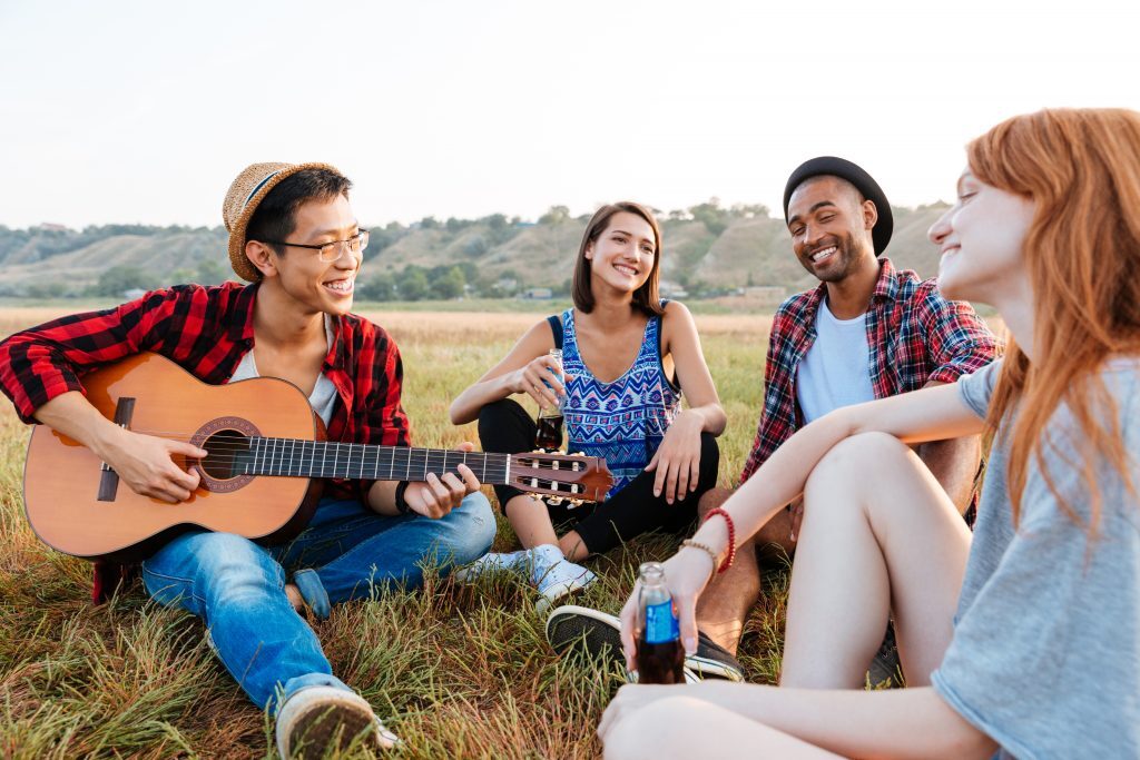 Friends Jamming Out