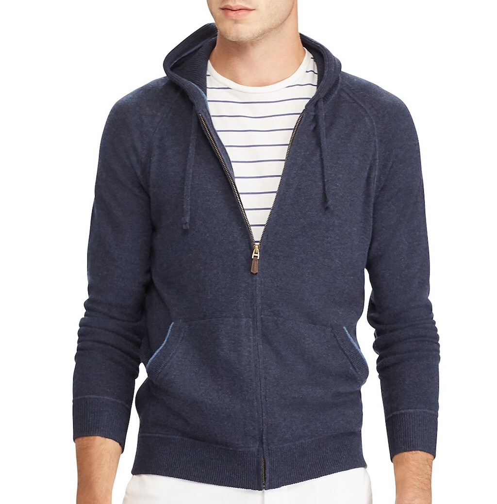 Polo Ralph Lauren Washable Cashmere Zip Hoodie