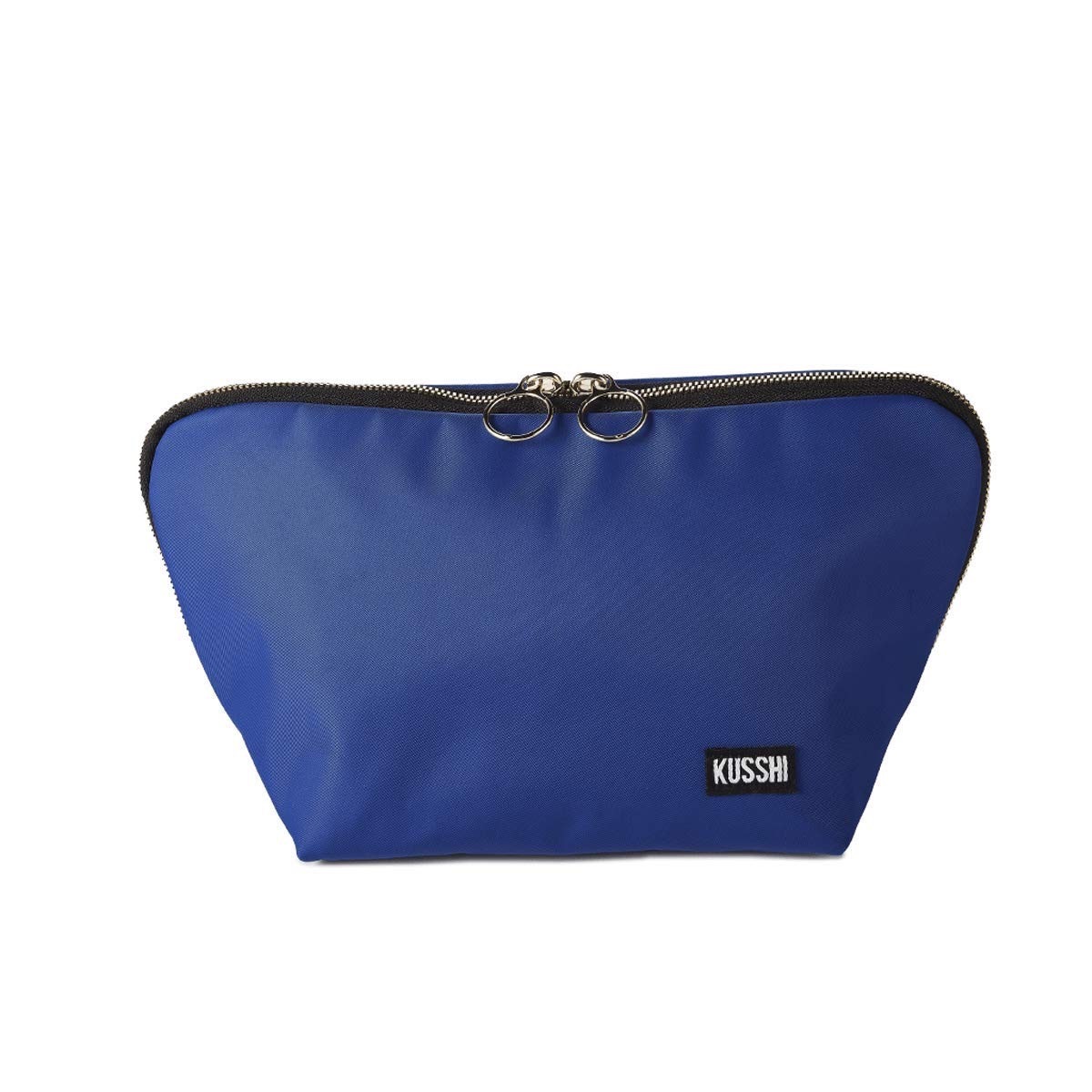 kushi blue travel makeup bag