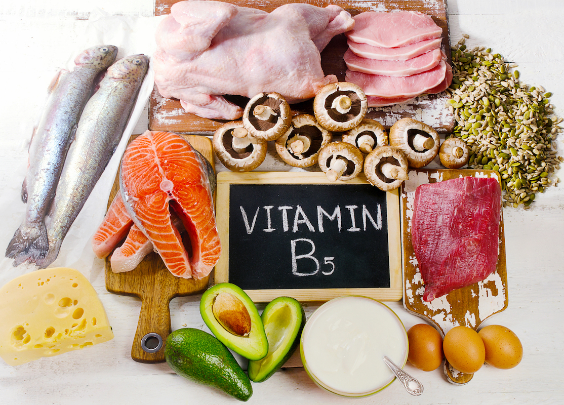 Foods Highest in Vitamin B5 (Pantothenic Acid)- Top view