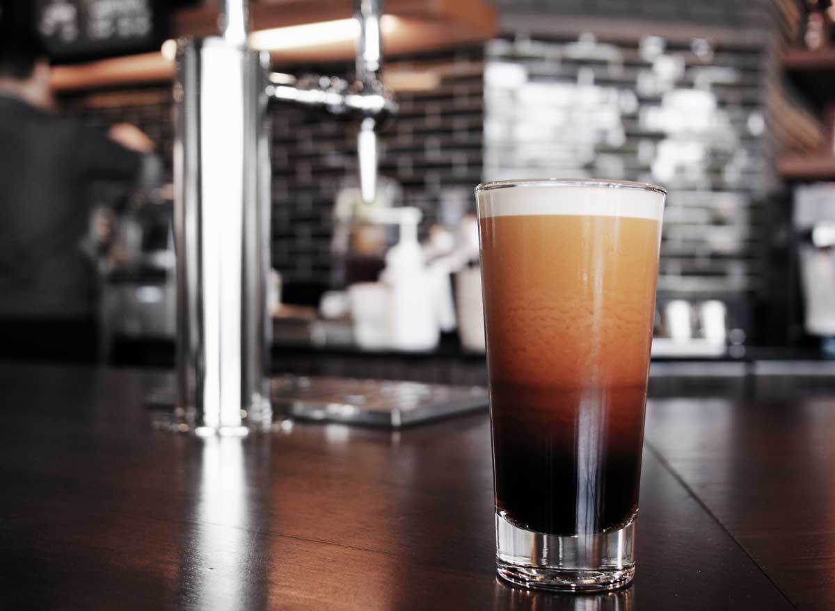 Nitro cold brew coffee