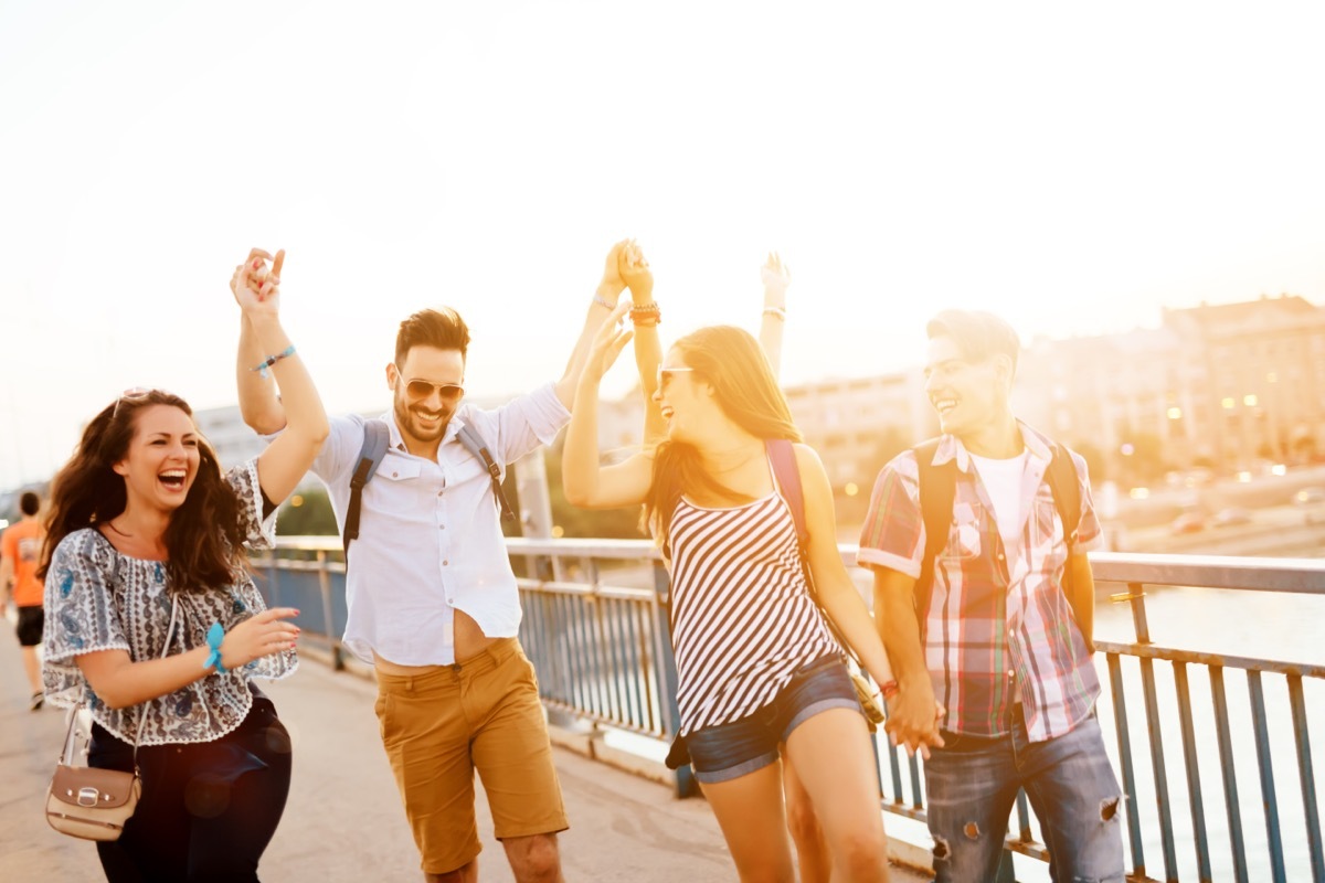 young energetic group of people