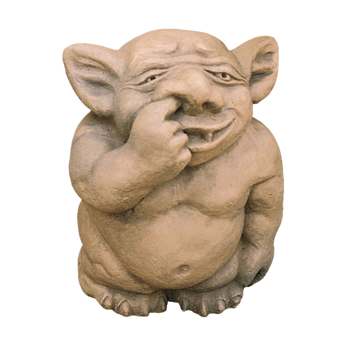 Gargoyle Picking Its Nose {Ugly Lawn Decorations}