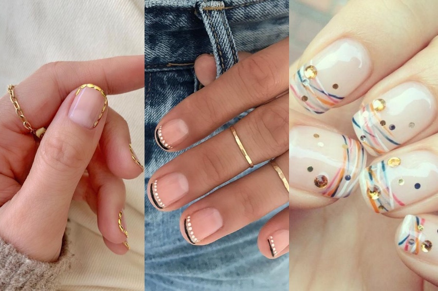 Dotted French Manicure | 8 Fresh French Manicure Design Ideas | Her Beauty