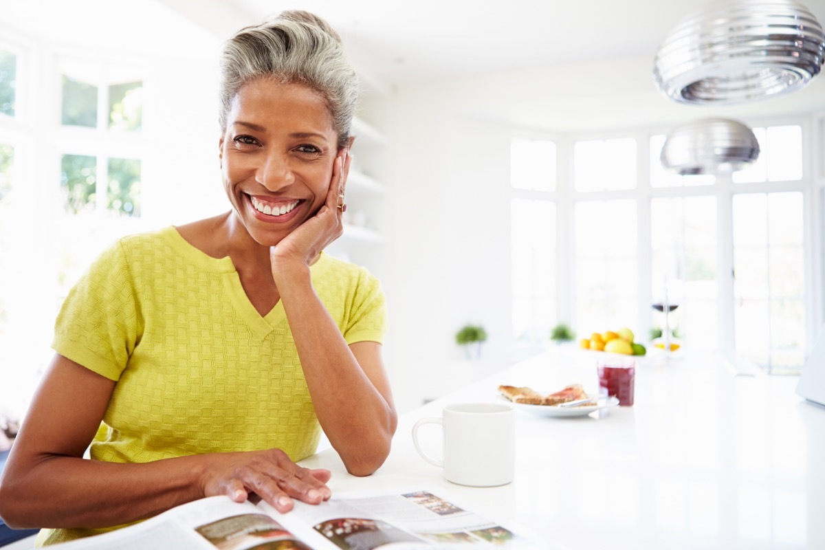 Smiling older woman