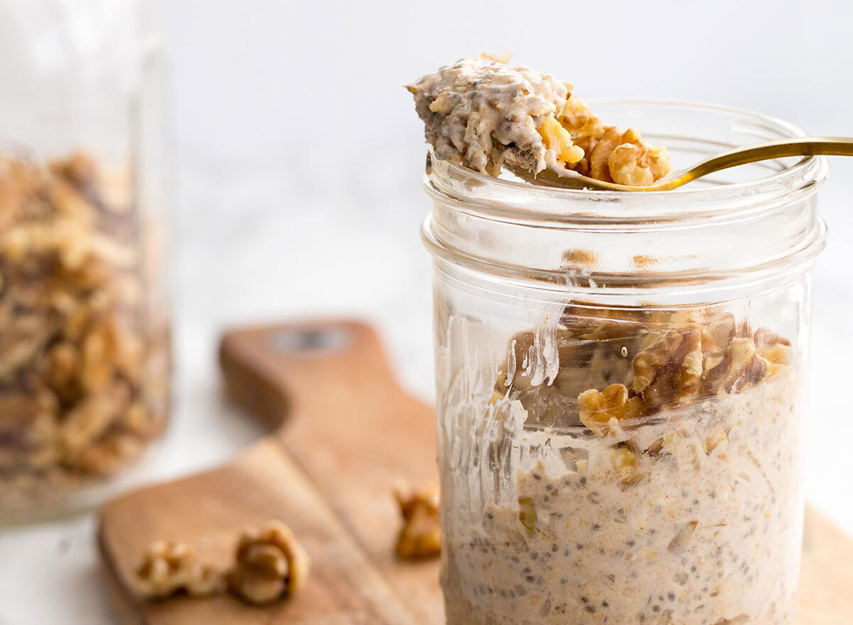 spiced pear overnight oats