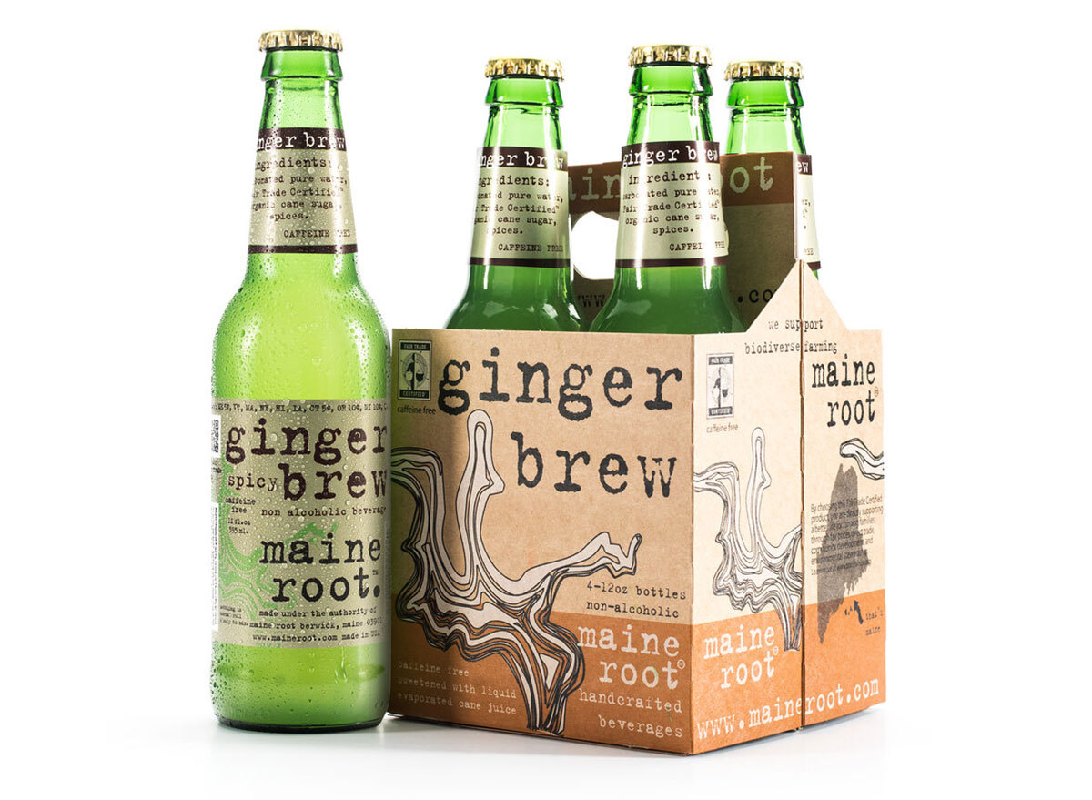 maine root ginger brew 4-pack bottles