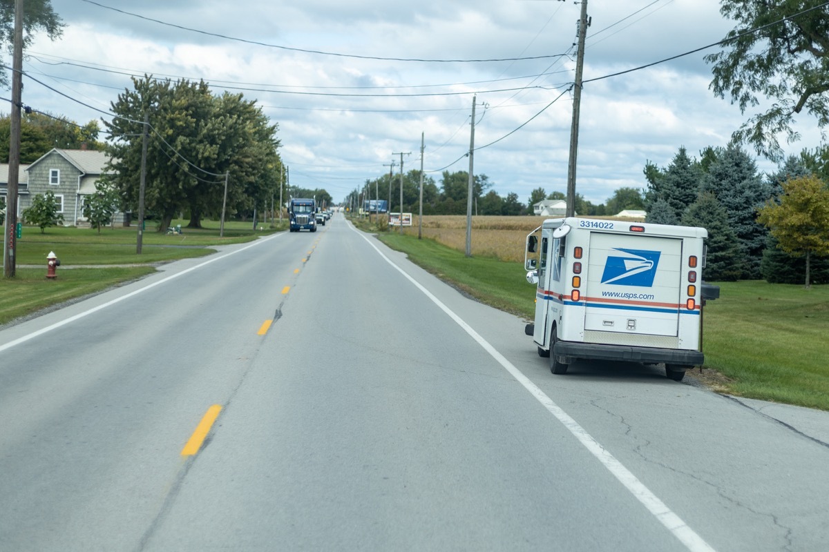 USPS mail. mail and parcel delivery