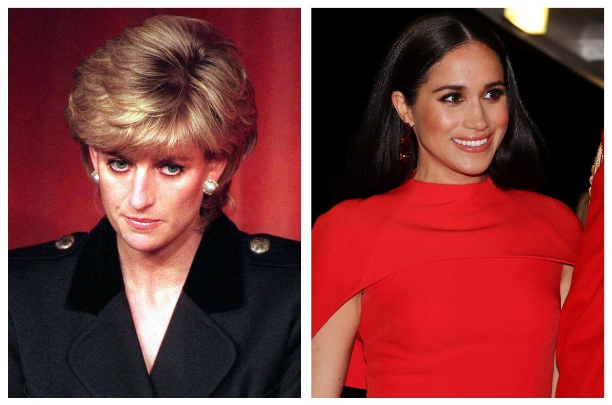 Princess Diana and Meghan Markle