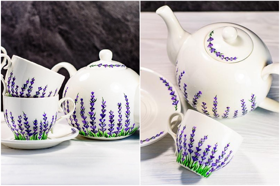 Etsy shop | Hand-Painted Glass Cups And Teapots That Will Make Your Day | Her Beauty