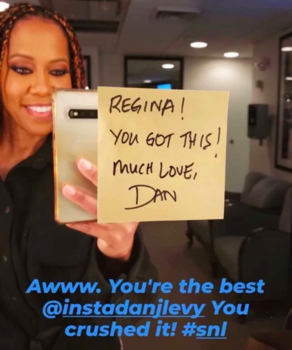 Regina King SNL note