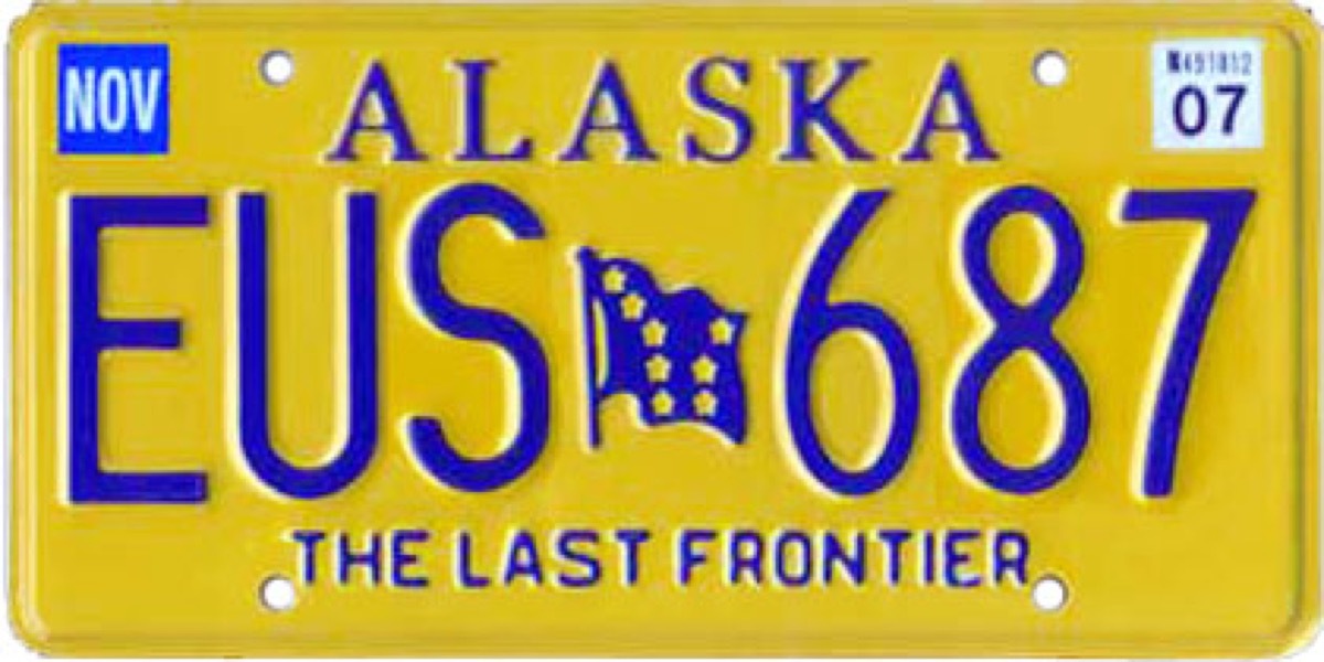 alaska license plate