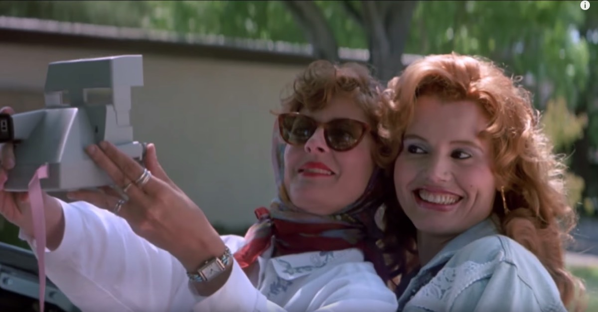 Geena Davis and Susan Saradon as Thelma and Louise in Thelma & Louise