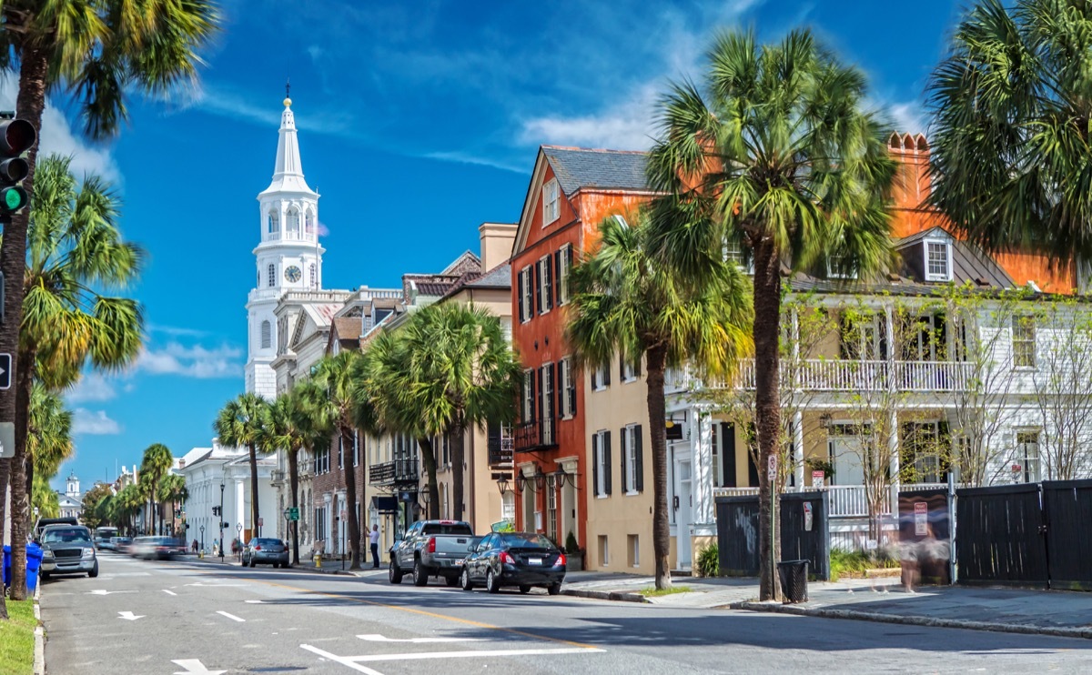 St. Michaels Church from Broad St. in Charleston, SC