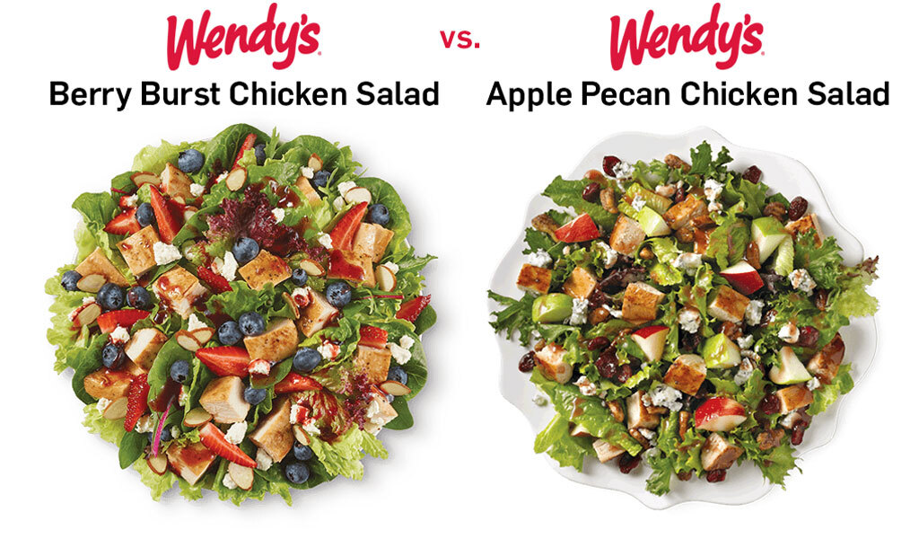 Wendys berry burst salad comparison