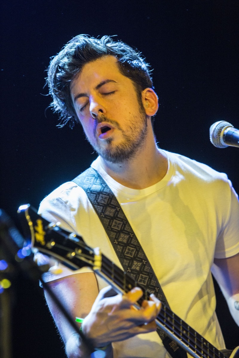 Christopher Mintz-Plasse performing in 2019