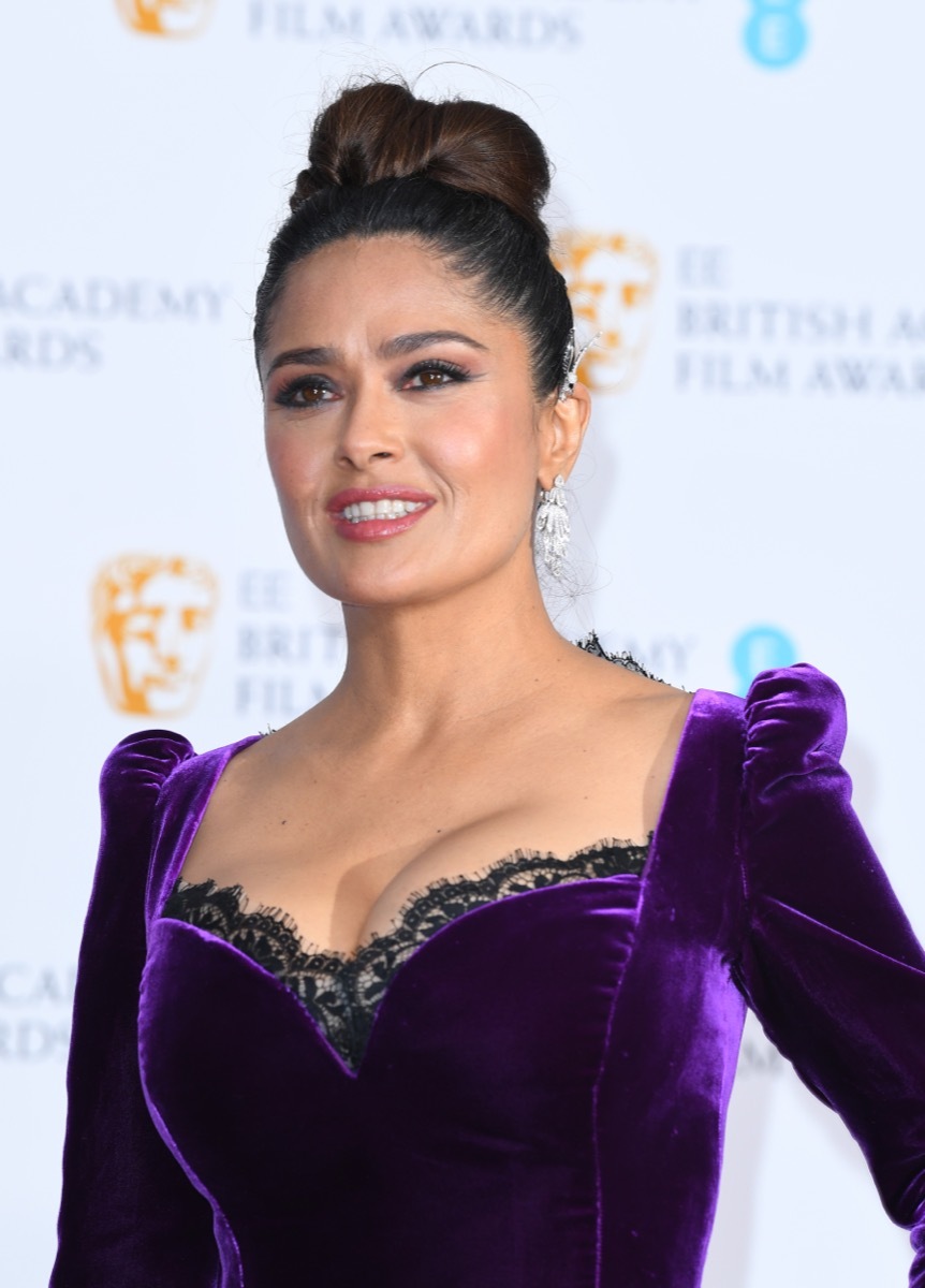 Salma Hayek at the British Academy Film Awards in 2022