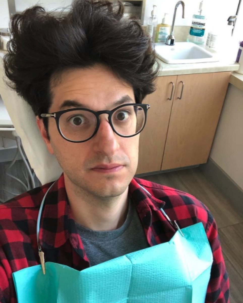 Ben Schwartz dentist selfie