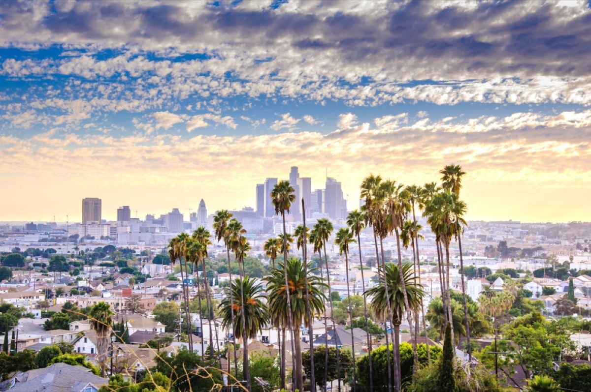 los angeles california skyline