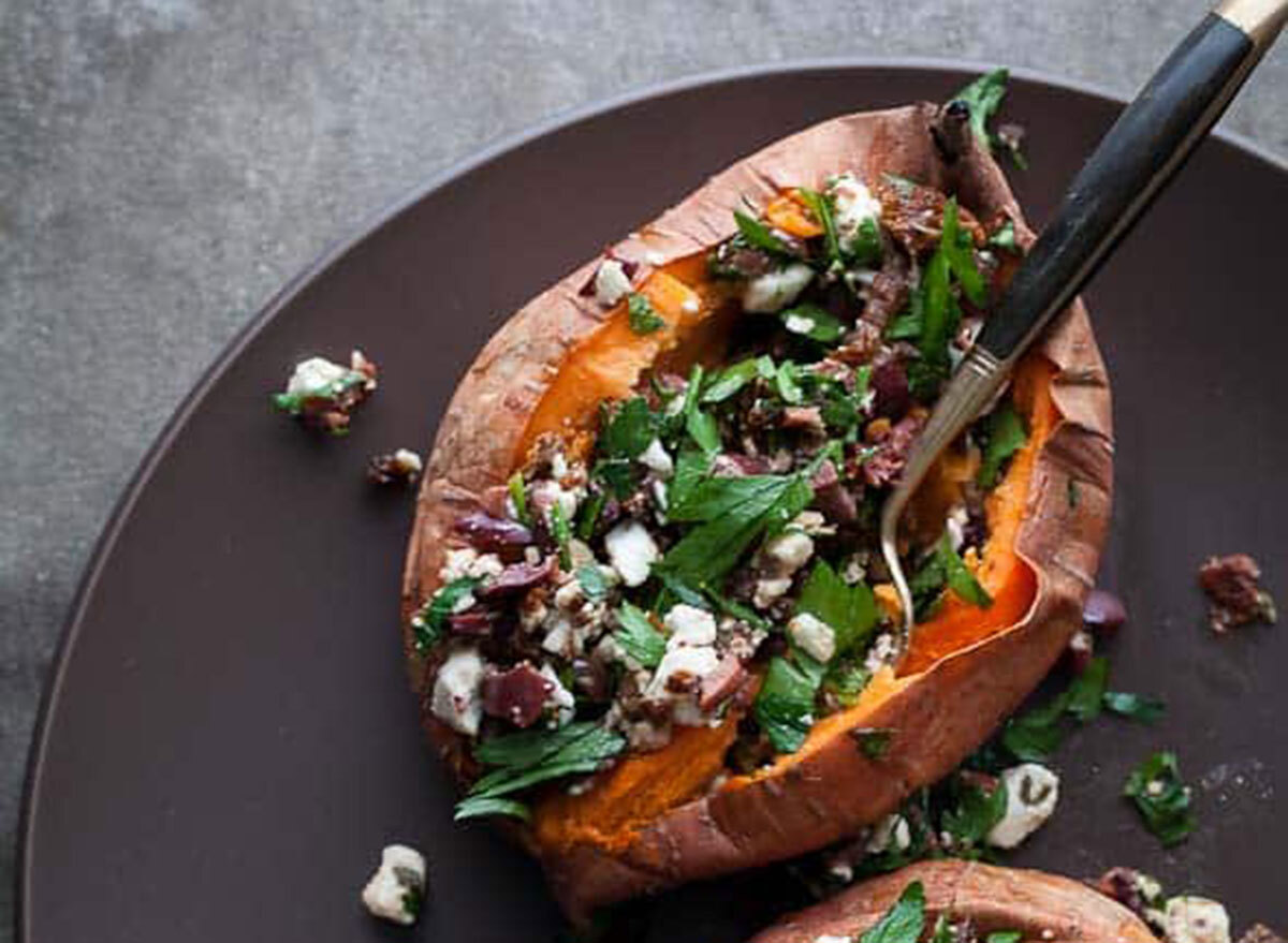 baked stuffed sweet potatoes