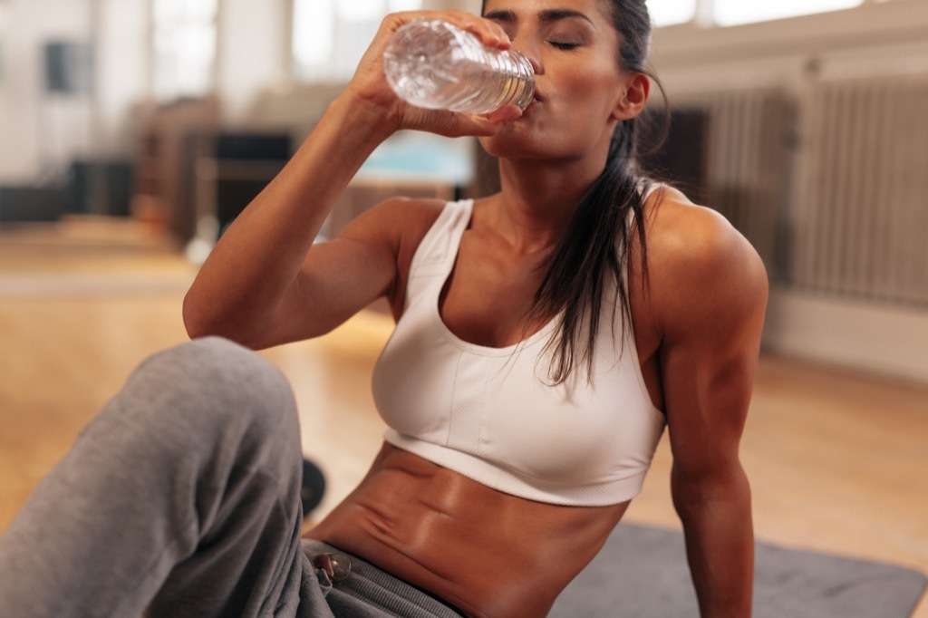 woman working out