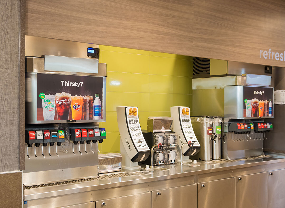 soda fountain station