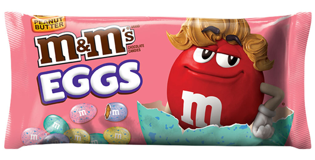 M&M eggs peanut butter