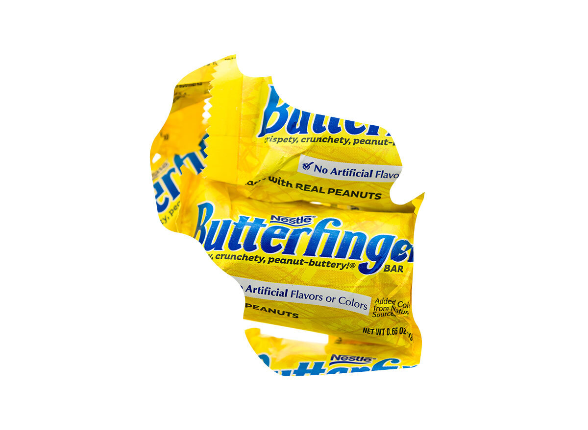 Wisconsin's favorite candy bar is Butterfinger