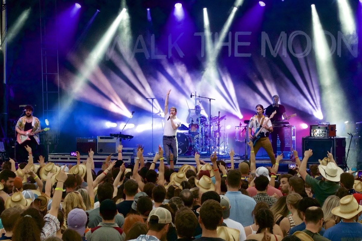 Walk the Moon performing at the Love Street Music Fest in Houston, TX, USA, May 2019.