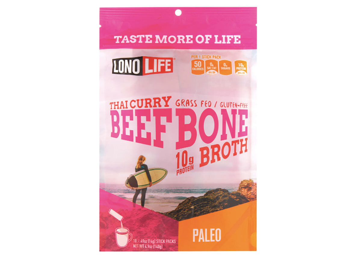 package of bone broth powder