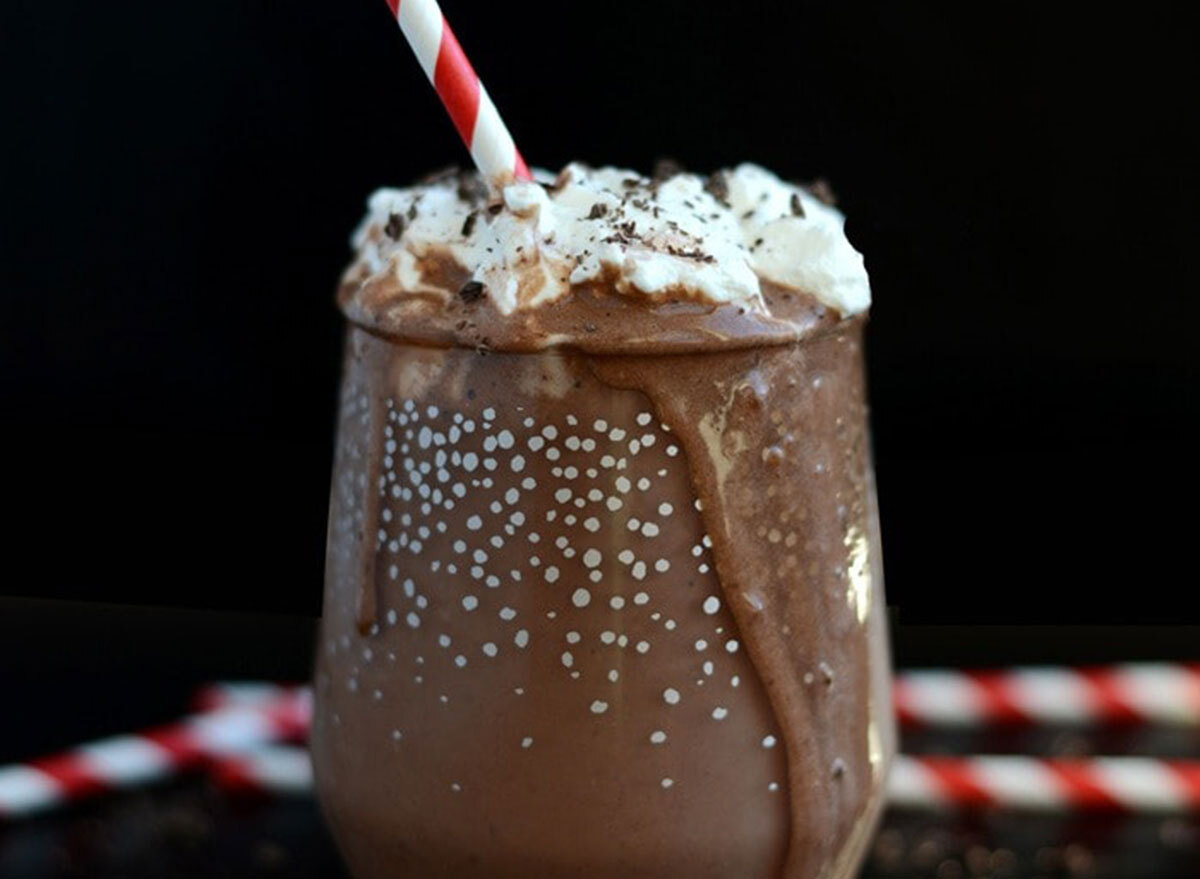 dark chocolate peppermint shake