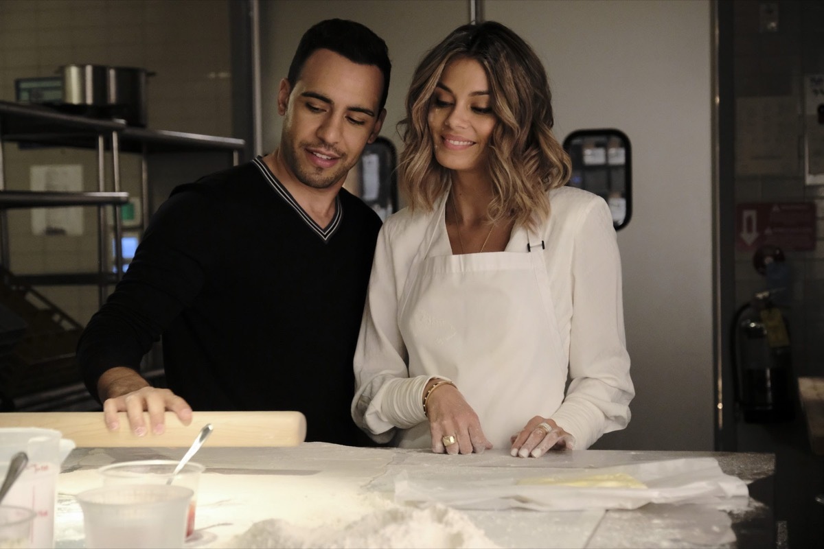 Victor Rasuk and Nathalie Kelley in The Baker and the Beauty