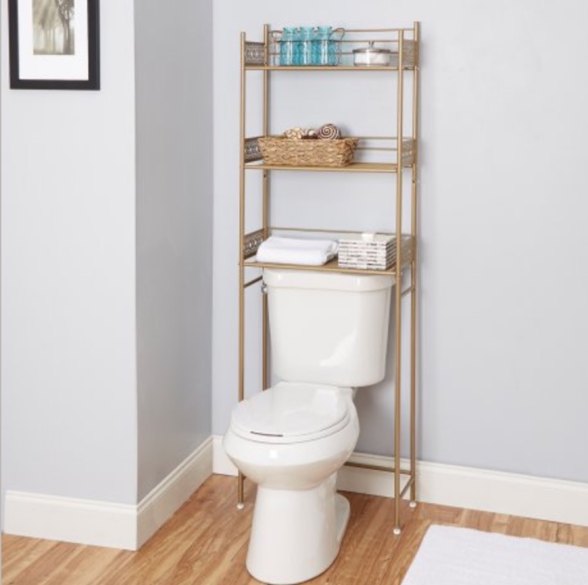 over toilet organizer cheap home upgrades