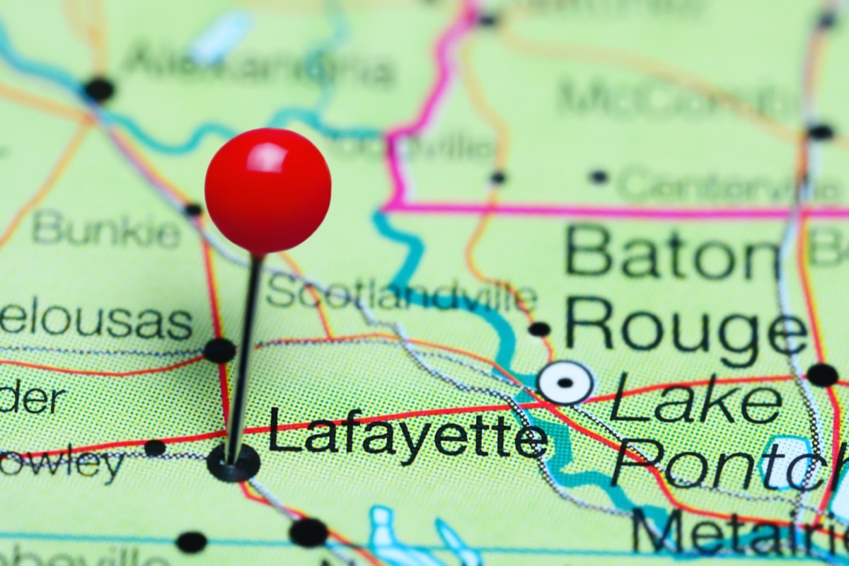 lafayette map