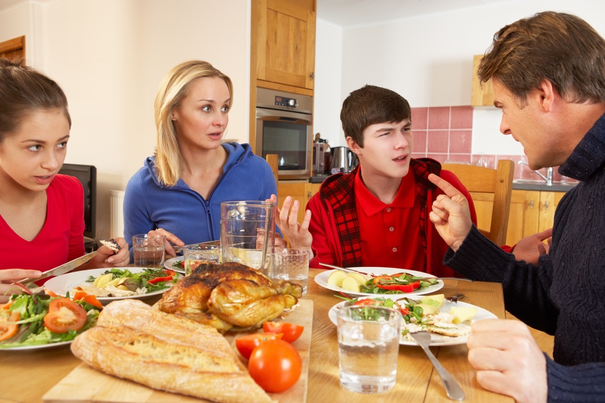 Family Arguing Dealing with Holiday Stress